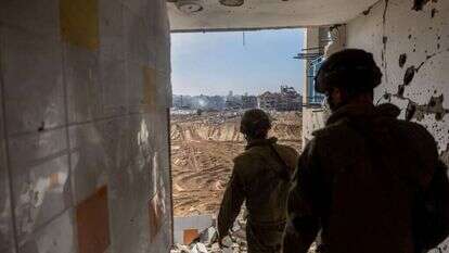 חיילי צה"ל במחנה שאטי ברצועת עזה. | יונתן זינדל, פלאש 90