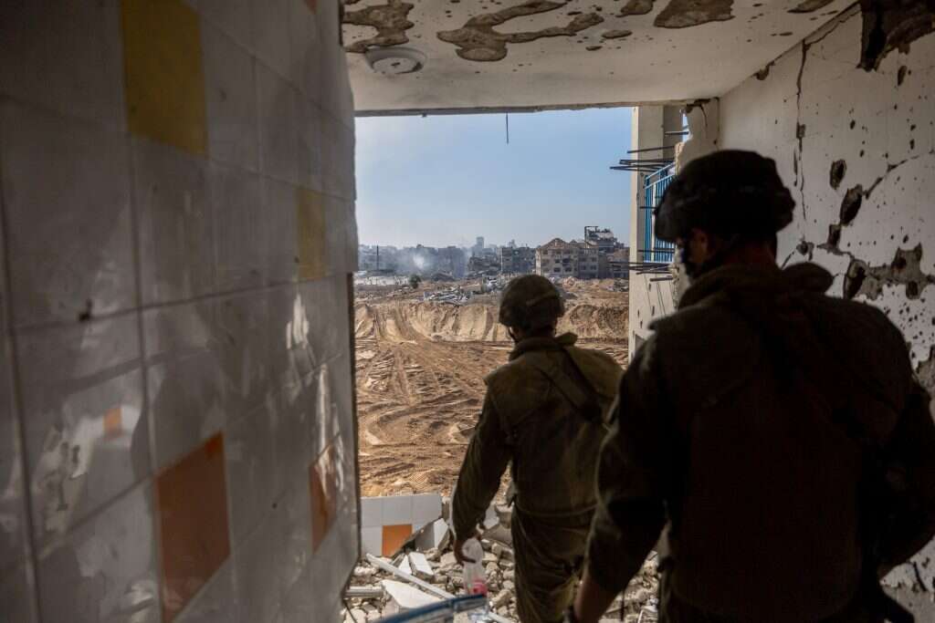 חיילי צה"ל במחנה שאטי ברצועת עזה. | יונתן זינדל, פלאש 90