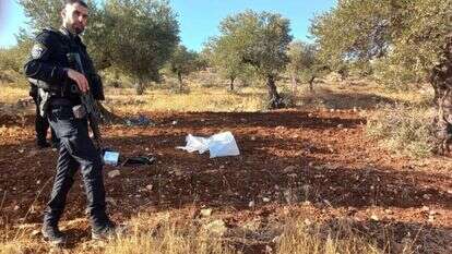 זירת האירוע סמוך לצומת רימונים