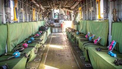 המסוק שיקח את הילדים החטופים. | דובר צה"ל