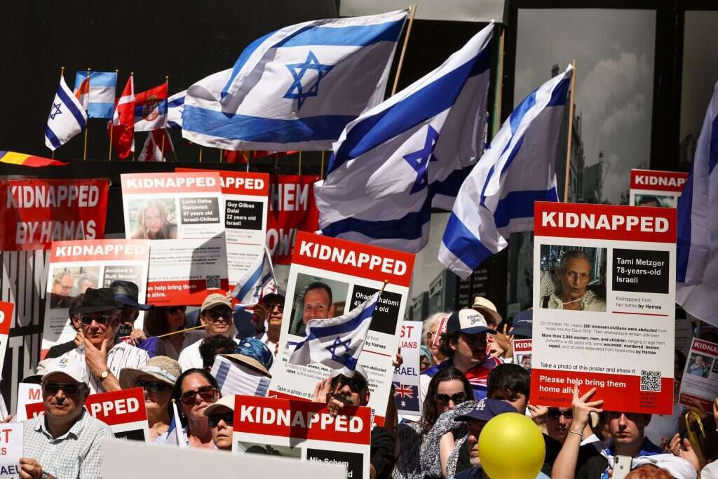 מפגן תמיכה בישראל באוסטרליה. | AFP