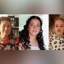 המשוחררות של נחל עוז. מימין: אלה אליקים, דפנה אליקים ואלמה אברהם. | באדיבות מטה החטופים