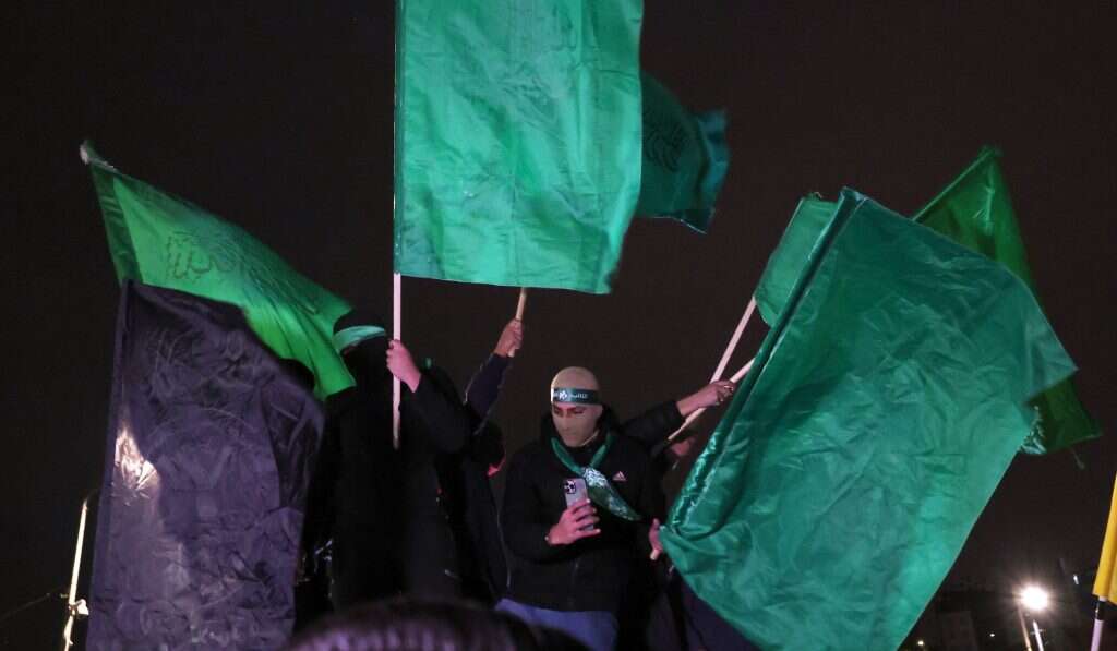 פעילי ותומכי חמאס ברצועת עזה. | EPA