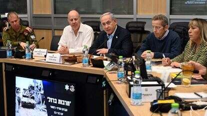 ראש הממשלה נתניהו בדיון ביטחוני בקריה. | חיים צח/לע"מ