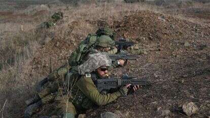 חיילי מילואים מגולני באימון צבאי בגולן. | אייל מרגולין, פלאש90