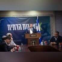 סמוטריץ' בישיבת הסיעה בשבוע שעבר. | אורן בן־חקון, פלאש 90