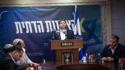 סמוטריץ' בישיבת הסיעה בשבוע שעבר. | אורן בן־חקון, פלאש 90