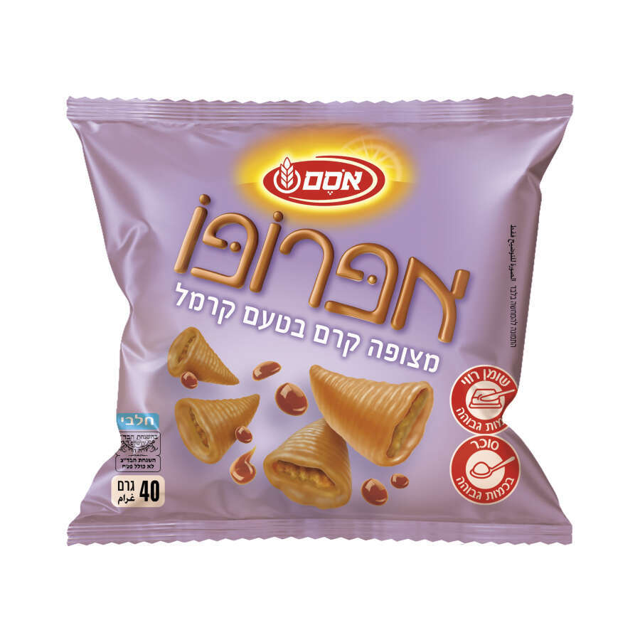 אפרופו מצופה קרם בטעם קרמל. | סטודיו אסם אפרופו מצופה קרם בטעם קרמל. | סטודיו אסם
