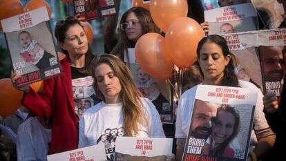 עצרת לשחרור משפחת ביבס בתל אביב ב-28.11.23. | מרים אלסטר, פלאש 90