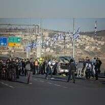 זירת הפיגוע בכניסה לירושלים. | חיים גולדברג, פלאש 90