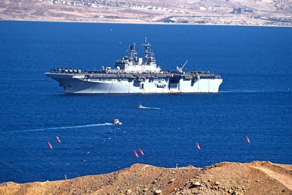 ספינה אמריקנית במפרץ אילת. | פלאש 90