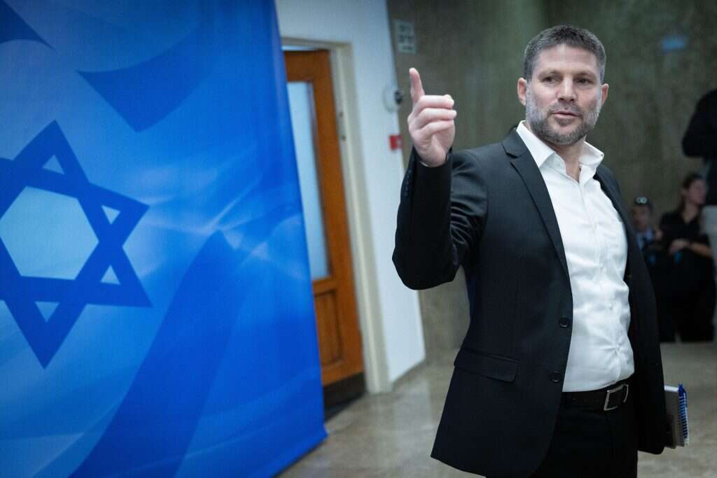 השר בצלאל סמוטריץ', היום. | יונתן זינדל, פלאש 90