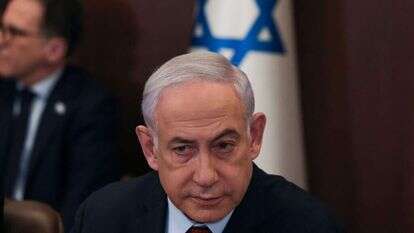 ראש הממשלה נתניהו בישיבת קבינט. | AFP