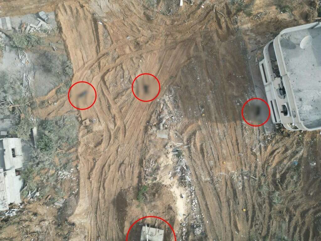 תמונה מרחפן של חיסול חוליית מחבלים על ידי ירי מקלעים של גדוד 202. דובר צה"ל