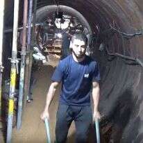 תיעוד בניית מנהרת טרור. | מסך מתוך סרטון שהוציא דו"צ תיעוד בניית מנהרת טרור. | מסך מתוך סרטון שהוציא דו"צ