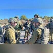 כוחות צה"ל במרדף אחר המחבלים שביצעו את פיגוע הירי סמוך לראוובי