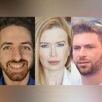 ראשי "קומנדו ההסברה". מימין לשמאל: אריה דובדבני, עו"ד אווה שטיינמץ ובועז דרי. צילומים: אהרון כהן, יאשה יאצינה ורון שרביט