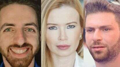 ראשי "קומנדו ההסברה". מימין לשמאל: אריה דובדבני, עו"ד אווה שטיינמץ ובועז דרי. צילומים: אהרון כהן, יאשה יאצינה ורון שרביט