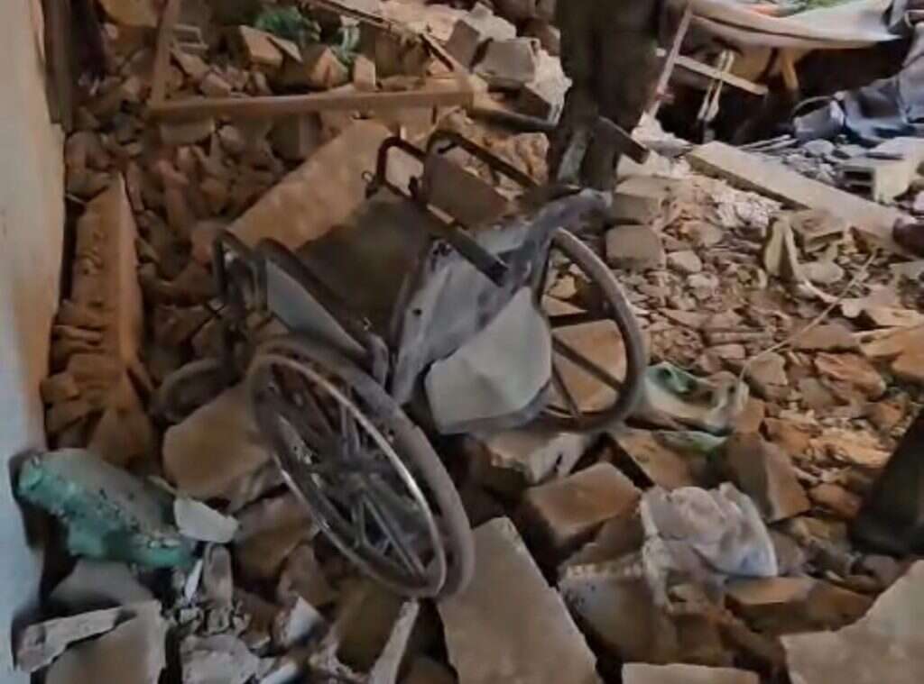 כיסא הגלגלים של מוחמד דף. | רחלי מלק בודה