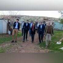 בכירי האיחוד האירופי בסיור ביהודה ושומרון. | EUpalestinians