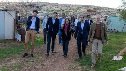 בכירי האיחוד האירופי בסיור ביהודה ושומרון. | EUpalestinians