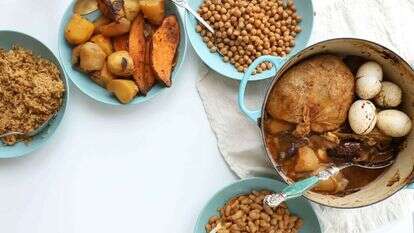 חמין צמחוני על בסיס פטריות. | אפרת ליכטנשטט