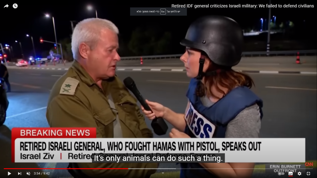 "הגוף מגיב לאט אבל האינסטינקטים עדיין שם". זיו בשבעה באוקטובר. | מסך CNN