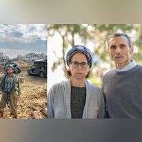 הוריו של אביעד פריג'ה. משמאל: פריג'ה בעת שירותו בצה"ל. צילומים: אריק מרמור ושמואל בוכריס