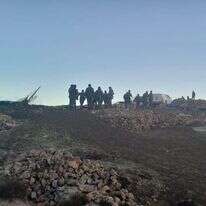 הכוחות בגבעת אור מאיר לאחר הפינוי