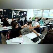 תלמידים בבית הספר אורט בבת ים. | משה שי, פלאש 90