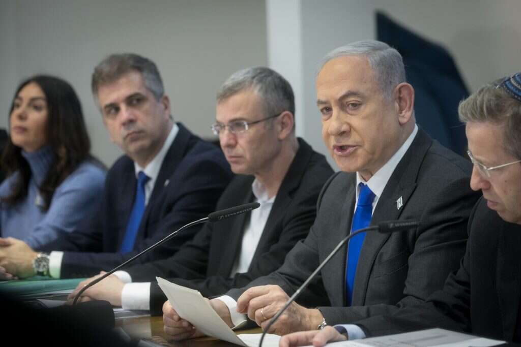 ישיבת הממשלה. | מרים אלסטר, פלאש 90