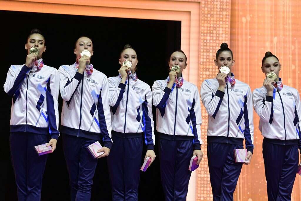 נבחרת התעמלות הנשים. | AFP נבחרת התעמלות הנשים. | AFP