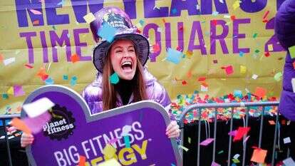 חזרות לקראת חגיגות השנה החדשה 2024 בכיכר טיימס בניו-יורק. | AFP