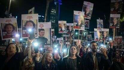 עצרת הקוראת לשחרור החטופים. | אבשלום ששוני, פלאש90