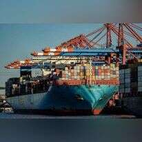 ספינב של חברת האוניות מארסק. | Axel Heimken / AFP