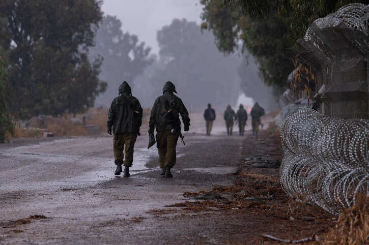 חיילים בגבול הצפון, בגשם. | אייל מרגולין, פלאש 90
