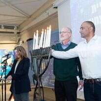 תא"ל דדי שמחי (ימין) וד"ר יחיאל לייטר