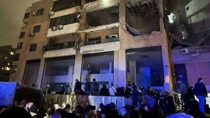 זירת הפיצוץ בביירות, היום. | Hussein Malla, AP