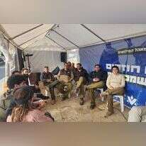 מאהל המילואימניקים מול משרד ראש הממשלה