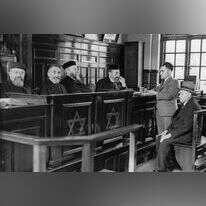 בית משפט יהודי, לונדון 1933. | גטי אימג'ס