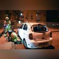 זירת נפילת רקטה בקריית־שמונה. | אייל מרגולין, ג'יני