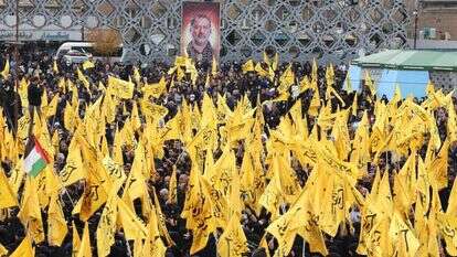 הלווייתו של רזי מוסאווי באיראן, בשבוע שעבר. | AFP הלווייתו של רזי מוסאווי באיראן, בשבוע שעבר. | AFP