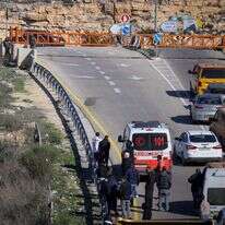 זירת הפיגוע בבנימין שבו נרצח תושב מזרח ירושלים. | פלאש 90