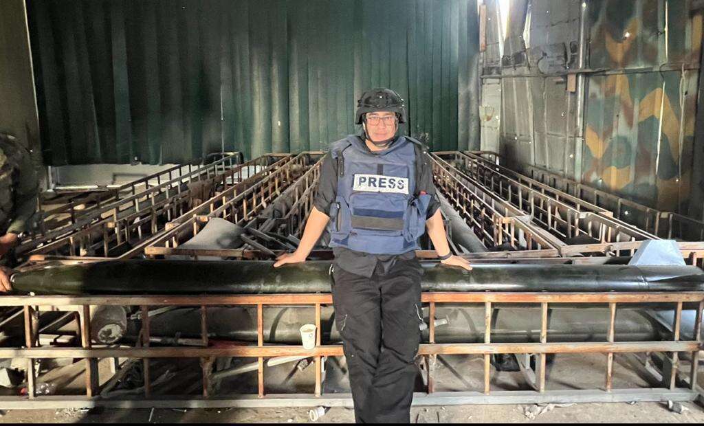 כתבנו נועם אמיר במחרטת הענק של חמאס לייצור טילים, באל-בורייג'. | נועם אמיר