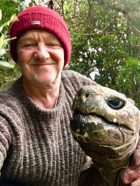 Jonathan indulged Joe Hollins with a selfie in 2020. MUST CREDIT: Joe Hollins