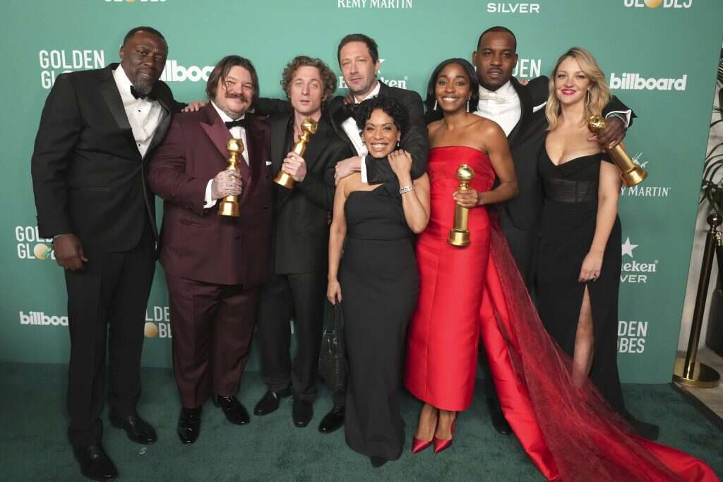 חברי סדרת הקומדיה "הדוב" בפרסי גלבוס הזהב 2024. | Jordan Strauss/Invision/AP