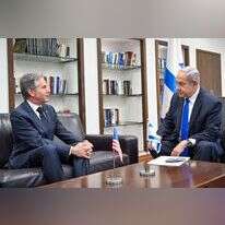 ראש הממשלה בנימין נתניהו ומזכיר המדינה האמריקני אנתוני בלינקן, היום. | קובי גדעון, לע"מ