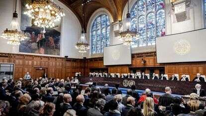 בית הדין הבינלאומי בהאג, בתביעה הדרום אפריקנית נגד ישראל. | EPA