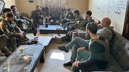 דאום ושרקי עם הלוחמים בחאן־יונס