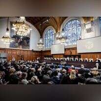 אולם בית המשפט בהאג. | EPA